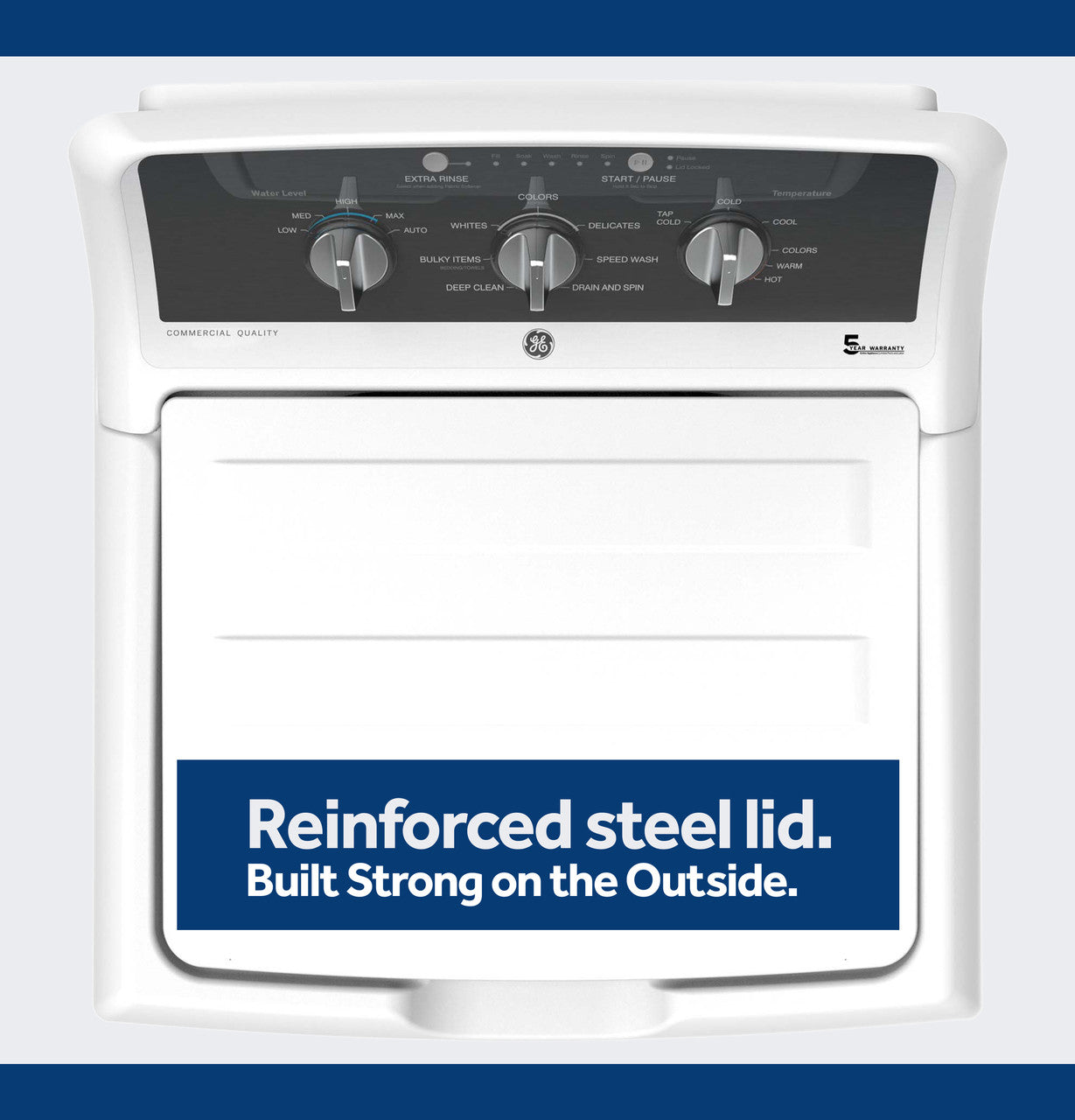 4.3 cu. ft. Capacity Washer with Stainless Steel Basket,5-yr Limited Warranty