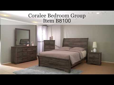 Conjunto de dormitorio Coralee de 3 piezas