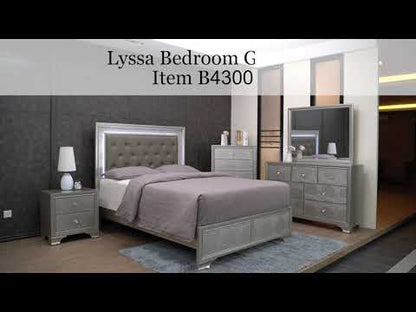 Conjunto de dormitorio Lyssa de 3 piezas