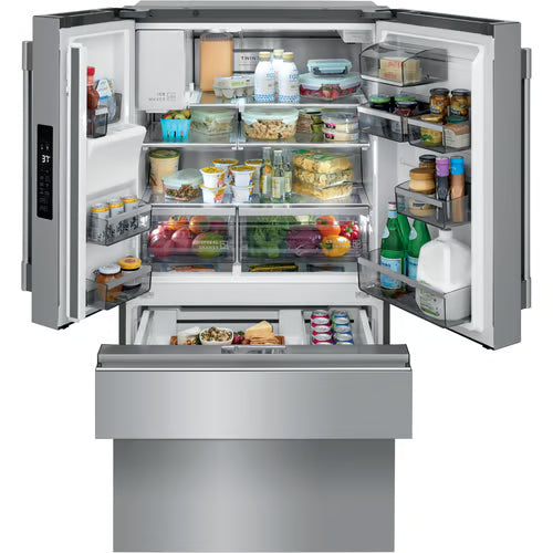Professional 36 in. 21.4 cu. ft. Counter Depth French Door Refrigerator in Smudge-Proof Stainless Steel