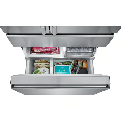 Professional 36 in. 21.4 cu. ft. Counter Depth French Door Refrigerator in Smudge-Proof Stainless Steel