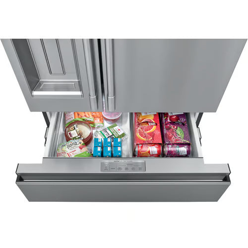 Professional 36 in. 21.4 cu. ft. Counter Depth French Door Refrigerator in Smudge-Proof Stainless Steel