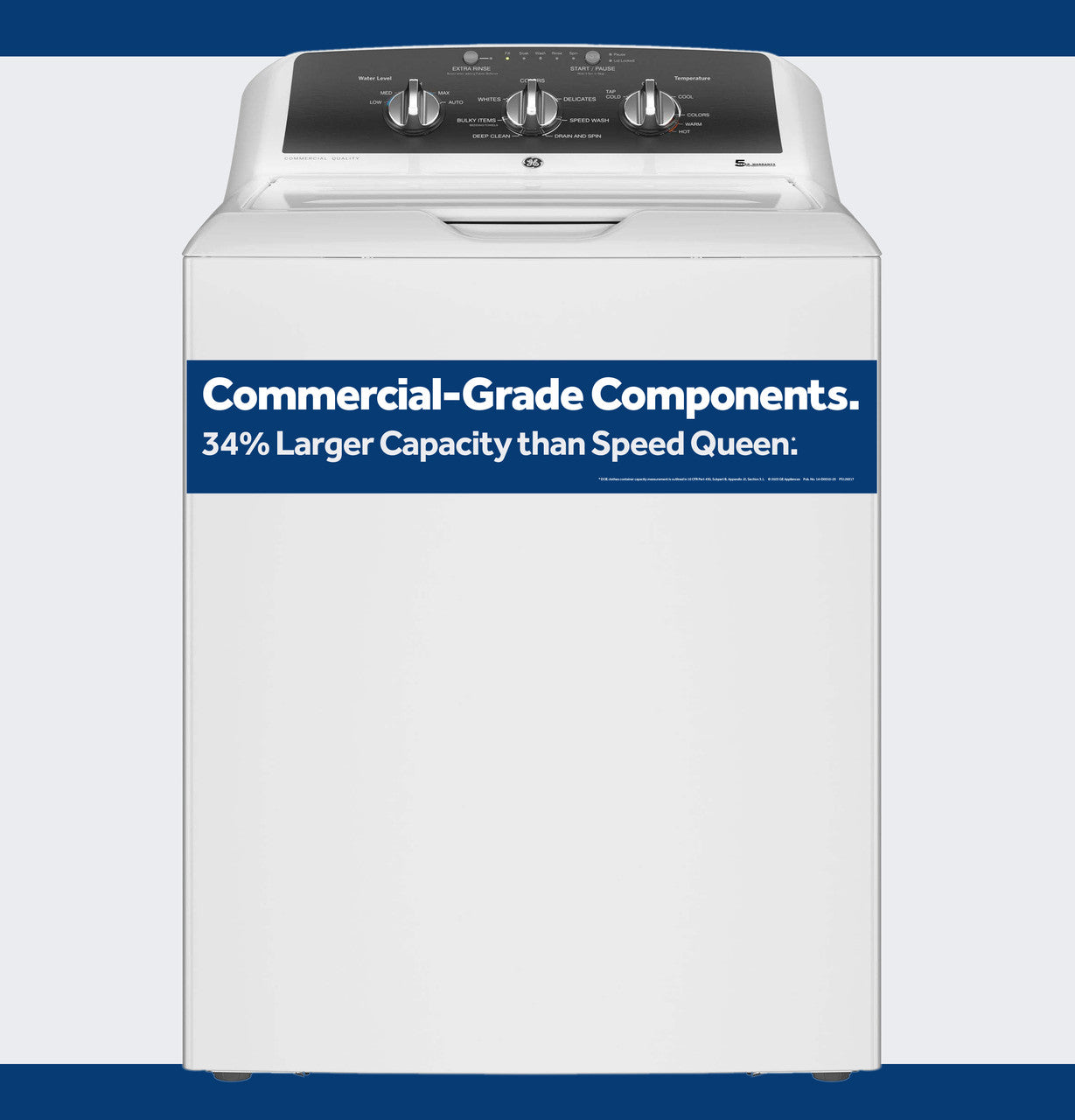 4.3 cu. ft. Capacity Washer with Stainless Steel Basket,5-yr Limited Warranty