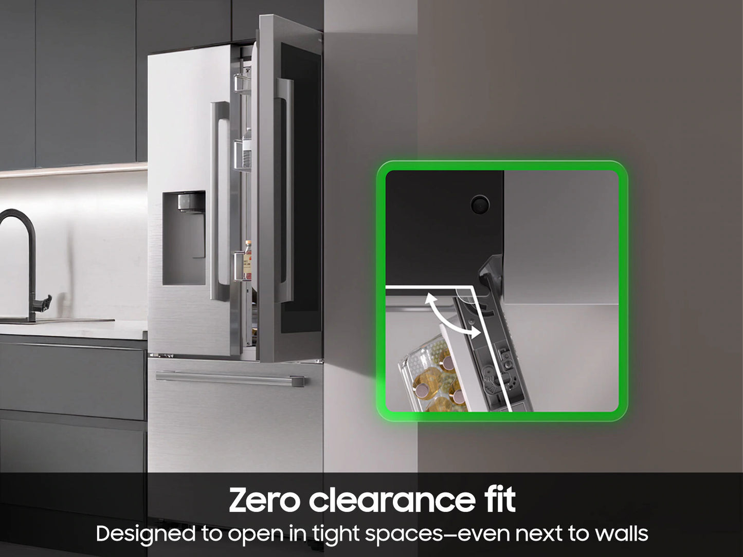 Bespoke AI 3-Door French Door AutoView™ | Zero Clearance Fit | 29 cu. ft.