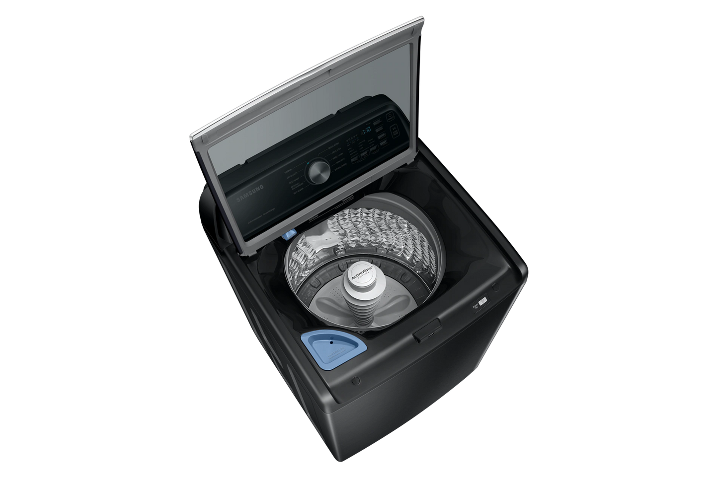 4.6 cu. ft. Large Capacity Smart Top Load Washer in Brushed Black with ActiveWave Agitator and Active WaterJet