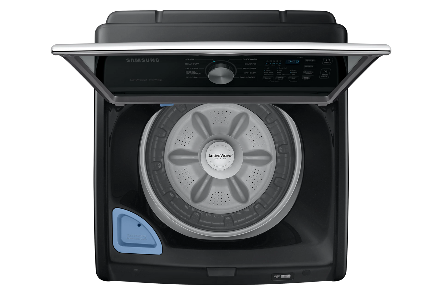 4.6 cu. ft. Large Capacity Smart Top Load Washer in Brushed Black with ActiveWave Agitator and Active WaterJet