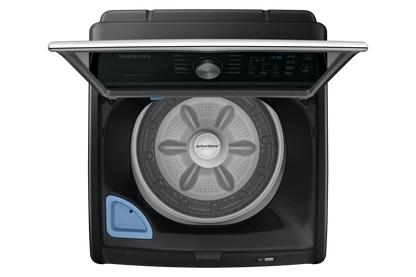 4.6 cu. ft. Large Capacity Smart Top Load Washer in Brushed Black with ActiveWave Agitator and Active WaterJet