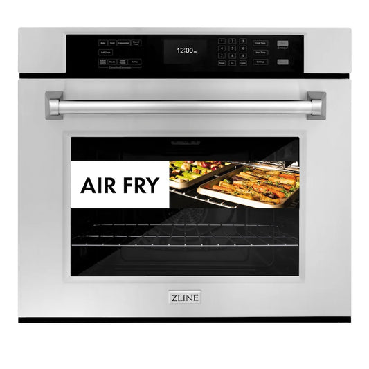 Professional 30 in. True Convection Electric Single Wall Oven with Air Fry and Self Clean in Stainless Steel OUTLET